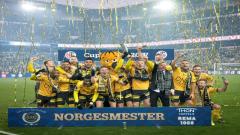 Lillestrom celebrate winning the Norwegian Cup